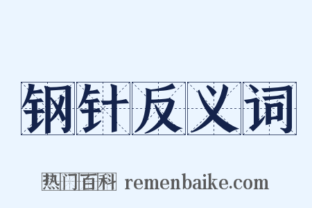 钢针反义词是什么意思的图片